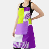 Geometrische vormen van veelkleurig papier schort (Insitu)