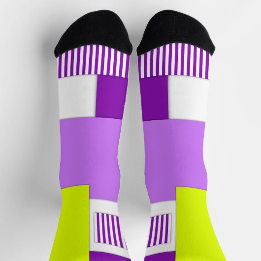 Geometrische vormen van veelkleurig papier sokken (Top)