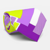 Geometrische vormen van veelkleurig papier stropdas (Opgerold)