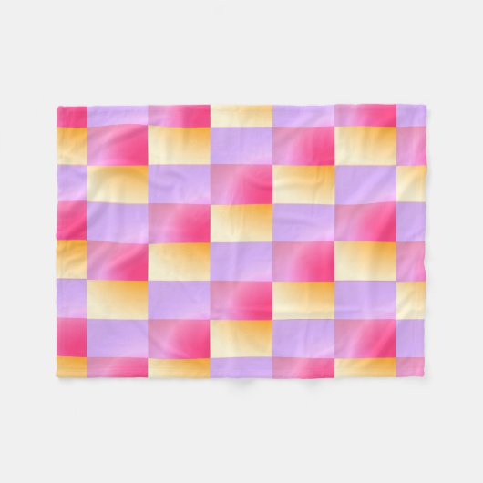 Geometrische vormen verloop fleece deken (Voorkant (Horizontaal))