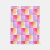 Geometrische vormen verloop fleece deken (Voorkant)