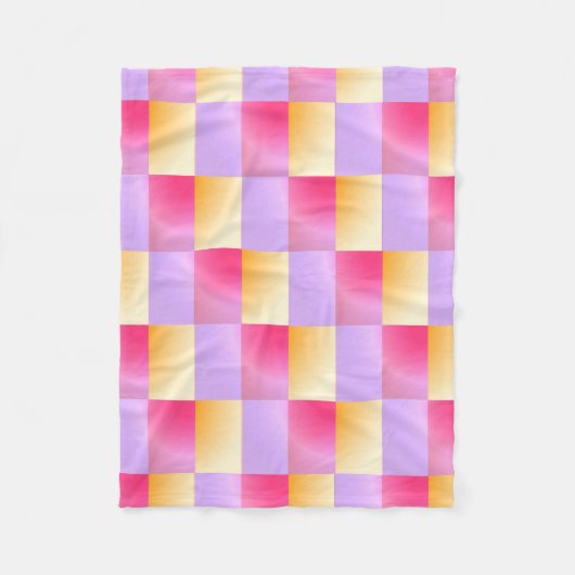 Geometrische vormen verloop fleece deken (Voorkant)