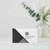 Geometrische vormen visitekaartje (Staand voorkant)