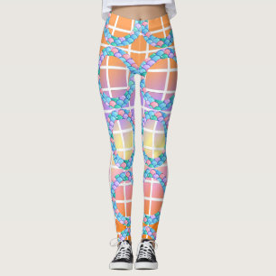Geometrische vormen vissenhuid Legging vis, Dier