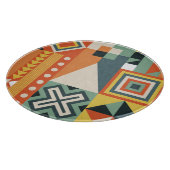 Geometrische vormen, vlakke eenvoudige achtergrond snijplank (Hoek)