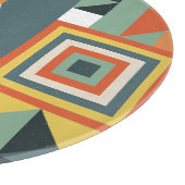 Geometrische vormen, vlakke eenvoudige achtergrond snijplank (Hoek)