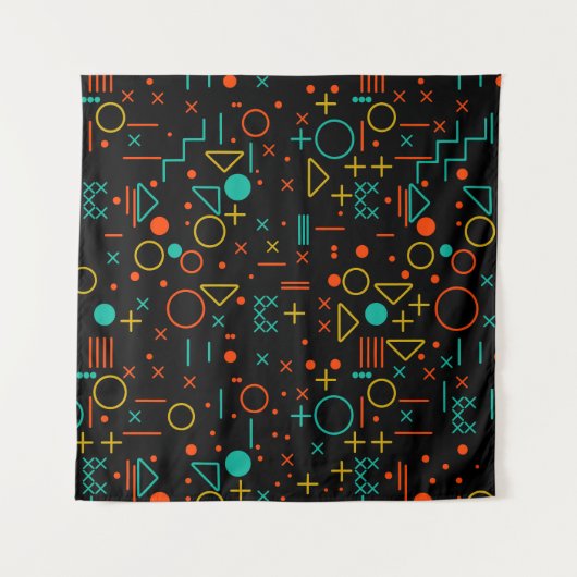 Geometrische vormen wandkleed (Voorkant (horizontaal))