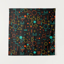 Geometrische vormen wandkleed