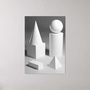 Geometrische vormgeving canvas afdruk