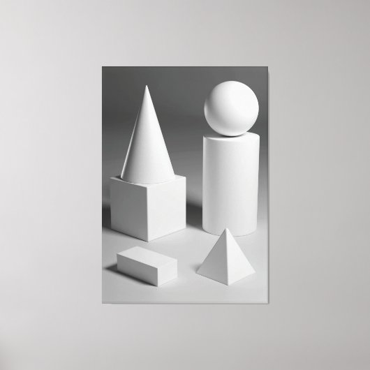 Geometrische vormgeving canvas afdruk (Voorkant)