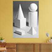 Geometrische vormgeving canvas afdruk (Insitu (Woonkamer))