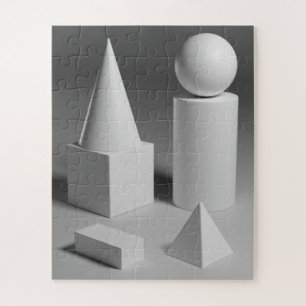 Geometrische vormgeving legpuzzel