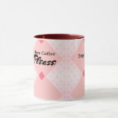 Geometrische vormgeving met gevlekte achtergrond r mok (Midden)