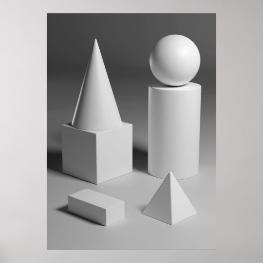 Geometrische vormgeving poster (Voorkant)