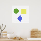 geometrische vormgeving poster (Keuken)