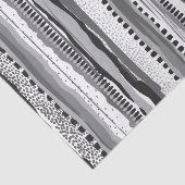 Geometrische vormgeving van zwarte en witte tribal tissuepapier (Detail)