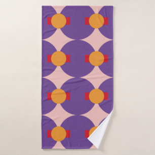 Geometrische vormretroflectiepatroon abstra badhanddoek