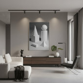 Geometrische vormschaduw poster