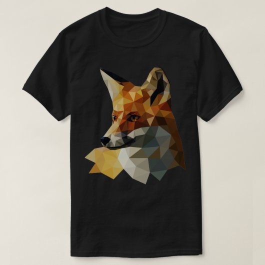 Geometrische vos t-shirt (Design voorkant)