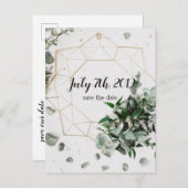 Geometrische vulling Sparen de Datum na Kaarten (Voorkant / Achterkant)