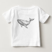 Geometrische Wal Kinderen T-Shirt (Achterkant)