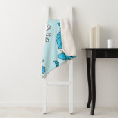 Geometrische walvis: Schattige naadloos patroon Sherpa Deken (In situ)