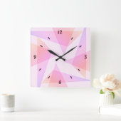 Geometrische wandklok van Pastels (Huis)