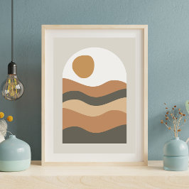 Geometrische wandkunst poster