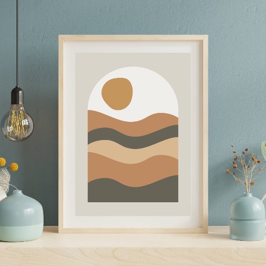 Geometrische wandkunst poster