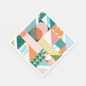 Geometrische Warboel Patroon Servet (Hoek)