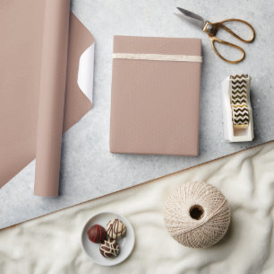 Geometrische Warm Neutrals Bruine Polka Dots Cadeaupapier