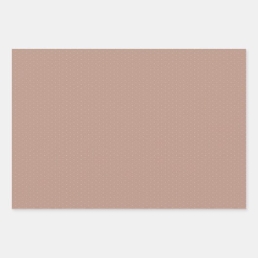 Geometrische Warm Neutrals Bruine Polka Dots Scrap Inpakpapier Vel (Voorkant)