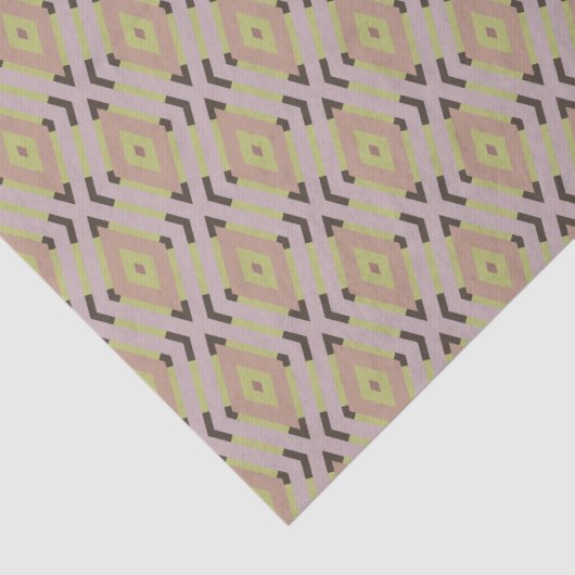 Geometrische Warm Neutrals Diamonds Craft Tissuepapier (Detail)