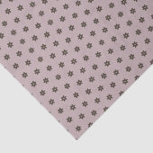 Geometrische Warm Neutrals Polka Dot Flowers Craft Tissuepapier (Detail)