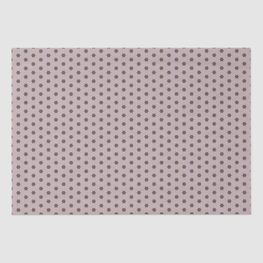 Geometrische Warm Neutrals Polka Dot Flowers Craft Tissuepapier (Voorkant)