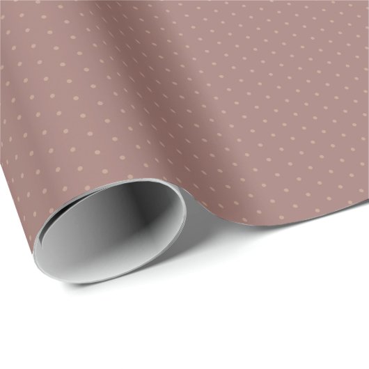 Geometrische warme neutralen Beige Polka Dots Cadeaupapier (Rol Hoek)