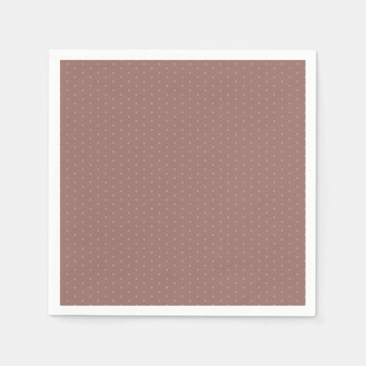 Geometrische warme neutralen Beige Polka Dots Servet (Voorkant)