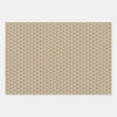 Geometrische Warme Neutrals Honingraat Scrapbook Inpakpapier Vel (Voorkant)