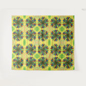 GEOMETRISCHE WATERDROPS PATROON WANDKLEED (Voorkant (horizontaal))