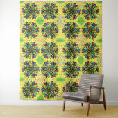 GEOMETRISCHE WATERDROPS PATROON WANDKLEED (In situ)