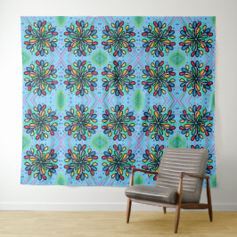 GEOMETRISCHE WATERDROPS PATROON WANDKLEED