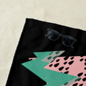 Geometrische watermeloen en ananas Summer Glitter Strandlaken (In situ)