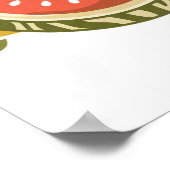 Geometrische watermeloen poster (Hoek)