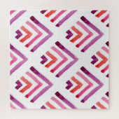 Geometrische Waterverf Abstract Naadloos Patroon Legpuzzel (Horizontaal)