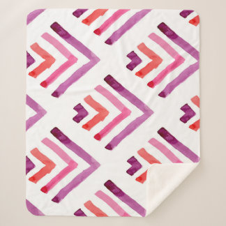 Geometrische Waterverf Abstract Naadloos Patroon Sherpa Deken