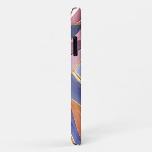 Geometrische Waterverf Abstracte Aangepast telefoo Case-Mate iPhone Case (Achterkant/rechts)