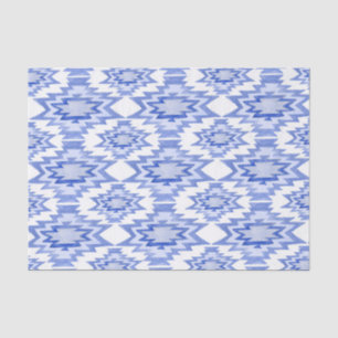 Geometrische Waterverf Boho Pattern Blue Gift Tissuepapier