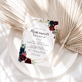 Geometrische Waterverf Bruidsmeisjes Brunch Shower Kaart