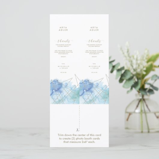 Geometrische Waterverf bruiloft Fotografie (Staand voorkant)