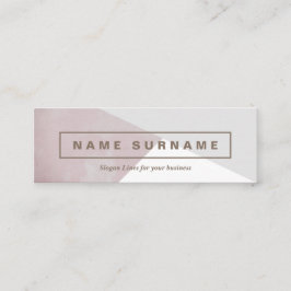 Geometrische Waterverf Bruin Grijze mini-Visitekaa Mini Visitekaartje